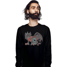 Load image into Gallery viewer, Shirts Long Sleeve Shirts, Unisex / Small / Black Dragon Cuties