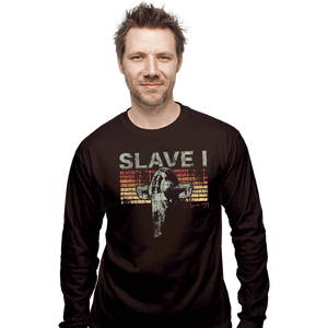 Shirts Long Sleeve Shirts, Unisex / Small / Dark Chocolate Retro Slave 1