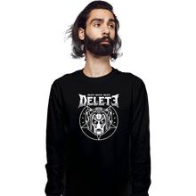 Load image into Gallery viewer, Shirts Long Sleeve Shirts, Unisex / Small / Black Cyber Black Metal