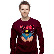Load image into Gallery viewer, Daily_Deal_Shirts Long Sleeve Shirts, Unisex / Small / Maroon Wolverine 97
