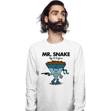 Load image into Gallery viewer, Secret_Shirts Long Sleeve Shirts, Unisex / Small / White Mr. Snake