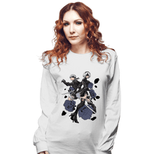 Load image into Gallery viewer, Daily_Deal_Shirts Long Sleeve Shirts, Unisex / Small / White Android Hunter