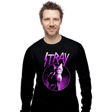 Load image into Gallery viewer, Daily_Deal_Shirts Long Sleeve Shirts, Unisex / Small / Black Neon Cat