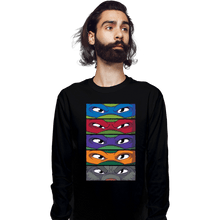 Load image into Gallery viewer, Daily_Deal_Shirts Long Sleeve Shirts, Unisex / Small / Black TMNT Eyes