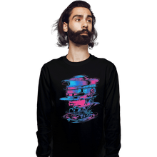Load image into Gallery viewer, Shirts Long Sleeve Shirts, Unisex / Small / Black Glitch Cyborg