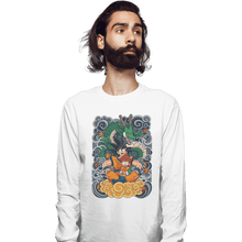Load image into Gallery viewer, Shirts Long Sleeve Shirts, Unisex / Small / White Goku and Gohan