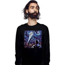 Load image into Gallery viewer, Daily_Deal_Shirts Long Sleeve Shirts, Unisex / Small / Black Van Gogh Never Saved Gotham