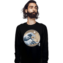 Load image into Gallery viewer, Shirts Long Sleeve Shirts, Unisex / Small / Black The Great Wave Of Republic City