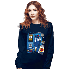 Load image into Gallery viewer, Shirts Long Sleeve Shirts, Unisex / Small / Navy Tardis Ice Pop