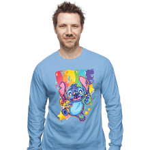 Load image into Gallery viewer, Secret_Shirts Long Sleeve Shirts, Unisex / Small / Powder Blue Alien Love