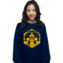 Load image into Gallery viewer, Shirts Long Sleeve Shirts, Unisex / Small / Navy Kabuto Type Robot