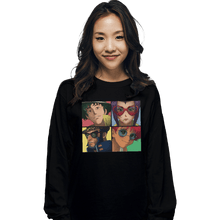 Load image into Gallery viewer, Shirts Long Sleeve Shirts, Unisex / Small / Black Cowboyz