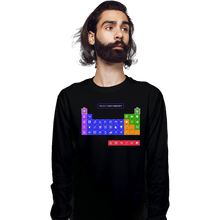 Load image into Gallery viewer, Secret_Shirts Long Sleeve Shirts, Unisex / Small / Black Periodic Table of Power-ups