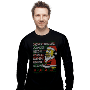 Daily_Deal_Shirts Long Sleeve Shirts, Unisex / Small / Black I'll Be Homer For Christmas