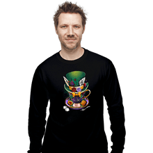 Load image into Gallery viewer, Daily_Deal_Shirts Long Sleeve Shirts, Unisex / Small / Black Mad Hatter Mug