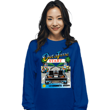 Load image into Gallery viewer, Daily_Deal_Shirts Long Sleeve Shirts, Unisex / Small / Royal Blue Out Run And Time