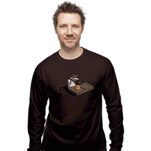 Load image into Gallery viewer, Shirts Long Sleeve Shirts, Unisex / Small / Dark Chocolate Indiana Mouse
