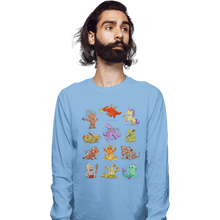 Load image into Gallery viewer, Shirts Long Sleeve Shirts, Unisex / Small / Powder Blue Diapers & Dragons