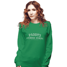 Load image into Gallery viewer, Shirts Long Sleeve Shirts, Unisex / Small / Irish Green Paddy's Pub