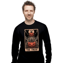 Load image into Gallery viewer, Daily_Deal_Shirts Long Sleeve Shirts, Unisex / Small / Black Halloween Tarot Treat