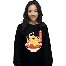 Load image into Gallery viewer, Shirts Long Sleeve Shirts, Unisex / Small / Black Fat Chocobo Ramen