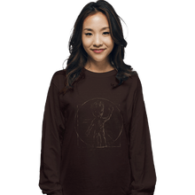Load image into Gallery viewer, Shirts Long Sleeve Shirts, Unisex / Small / Dark Chocolate Vitruvian Groot