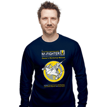 Load image into Gallery viewer, Daily_Deal_Shirts Long Sleeve Shirts, Unisex / Small / Navy N1 Fighter Manual