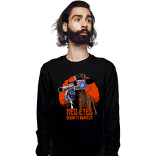 Load image into Gallery viewer, Daily_Deal_Shirts Long Sleeve Shirts, Unisex / Small / Black Red Eyes Bounty Hunter