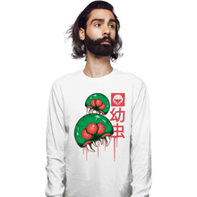 Load image into Gallery viewer, Shirts Long Sleeve Shirts, Unisex / Small / White The Larvas