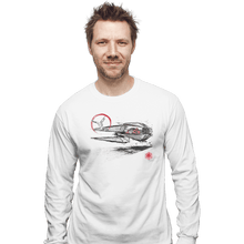 Load image into Gallery viewer, Shirts Long Sleeve Shirts, Unisex / Small / White Confrontation On Pasaana Desert