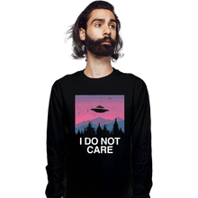 Load image into Gallery viewer, Secret_Shirts Long Sleeve Shirts, Unisex / Small / Black I Do Not Care