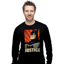 Load image into Gallery viewer, Shirts Long Sleeve Shirts, Unisex / Small / Black Bat Justice