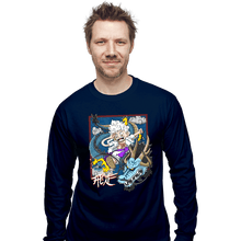 Load image into Gallery viewer, Secret_Shirts Long Sleeve Shirts, Unisex / Small / Navy Dragon Fight