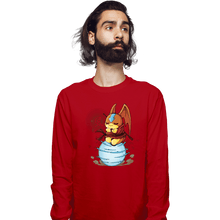 Load image into Gallery viewer, Daily_Deal_Shirts Long Sleeve Shirts, Unisex / Small / Red Digi Air Bending