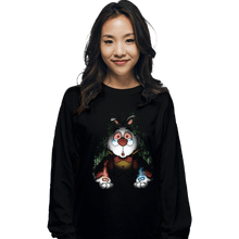 Load image into Gallery viewer, Daily_Deal_Shirts Long Sleeve Shirts, Unisex / Small / Black White Rabbit