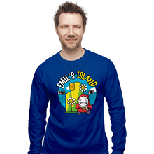 Load image into Gallery viewer, Shirts Long Sleeve Shirts, Unisex / Small / Royal Blue Emil Island
