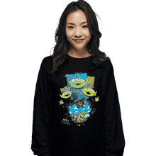 Load image into Gallery viewer, Shirts Long Sleeve Shirts, Unisex / Small / Black Alien Invasion