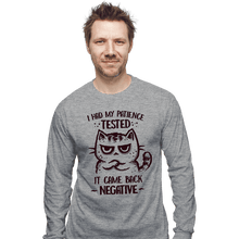Load image into Gallery viewer, Daily_Deal_Shirts Long Sleeve Shirts, Unisex / Small / Sports Grey Patience Tested
