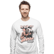 Load image into Gallery viewer, Shirts Long Sleeve Shirts, Unisex / Small / White Japanese Man Spider
