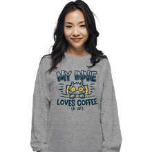Load image into Gallery viewer, Daily_Deal_Shirts Long Sleeve Shirts, Unisex / Small / Sports Grey Innie Loves Coffee