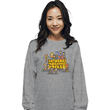 Load image into Gallery viewer, Daily_Deal_Shirts Long Sleeve Shirts, Unisex / Small / Sports Grey Saturday Mornings Rocked!