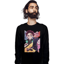 Load image into Gallery viewer, Shirts Long Sleeve Shirts, Unisex / Small / Black Slayer Of Demons