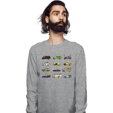 Load image into Gallery viewer, Secret_Shirts Long Sleeve Shirts, Unisex / Small / Sports Grey Iconic Cars & Vans