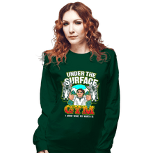Load image into Gallery viewer, Shirts Long Sleeve Shirts, Unisex / Small / Forest Luisa's Gym (Green)