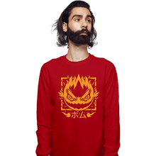 Load image into Gallery viewer, Shirts Long Sleeve Shirts, Unisex / Small / Red Fireball Bomb