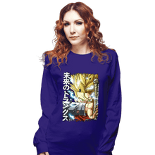 Load image into Gallery viewer, Daily_Deal_Shirts Long Sleeve Shirts, Unisex / Small / Violet Mirai Trunks