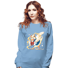 Load image into Gallery viewer, Daily_Deal_Shirts Long Sleeve Shirts, Unisex / Small / Powder Blue Sailor Bird