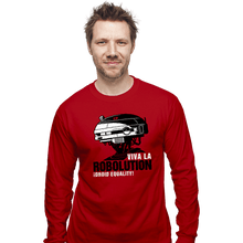 Load image into Gallery viewer, Shirts Long Sleeve Shirts, Unisex / Small / Red Viva La Robolution
