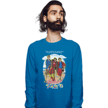 Load image into Gallery viewer, Shirts Long Sleeve Shirts, Unisex / Small / Sapphire Weekend at Tony's