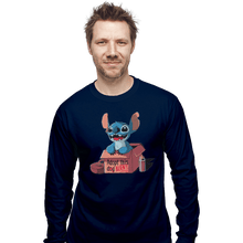 Load image into Gallery viewer, Shirts Long Sleeve Shirts, Unisex / Small / Navy Adopt This Dog